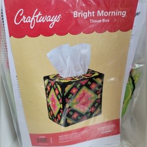 Craftways Plastic Canvas Kit "BRIGHT MORNING Tissue Topper"